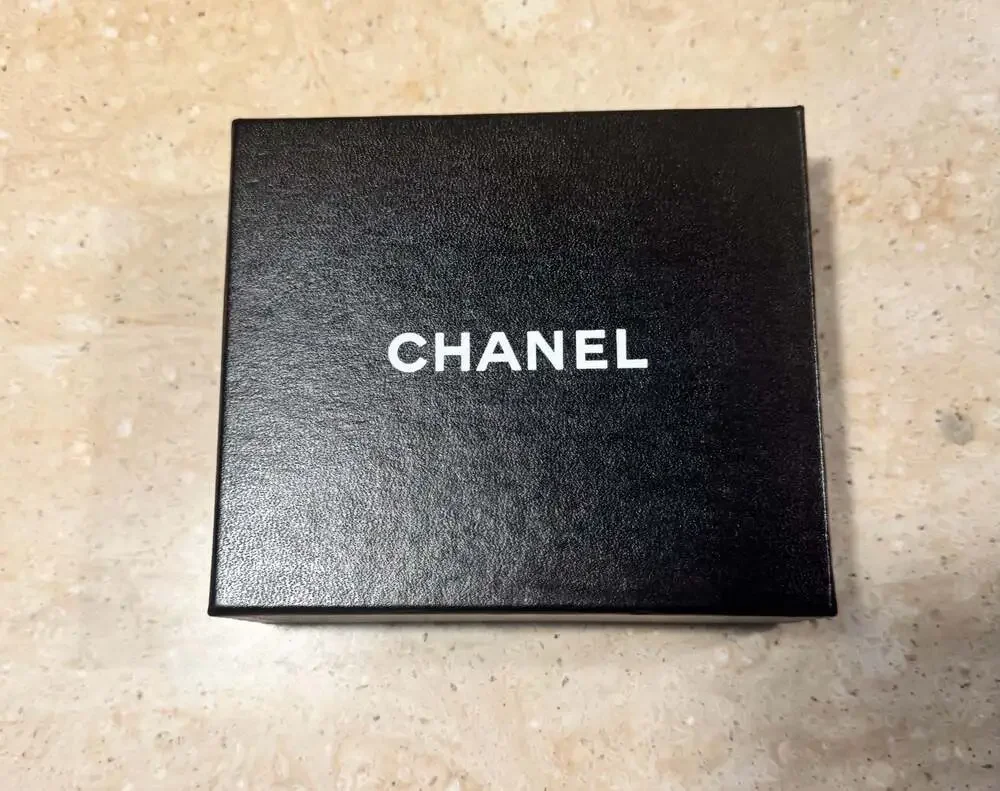 Chanel Pink Caviar Leather CC Logo Compact Wallet Coin Purse w/ COA